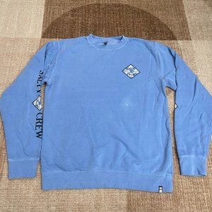 SALTY CREW LIGHT BLUE CREWNECK SZ MEDIUM M